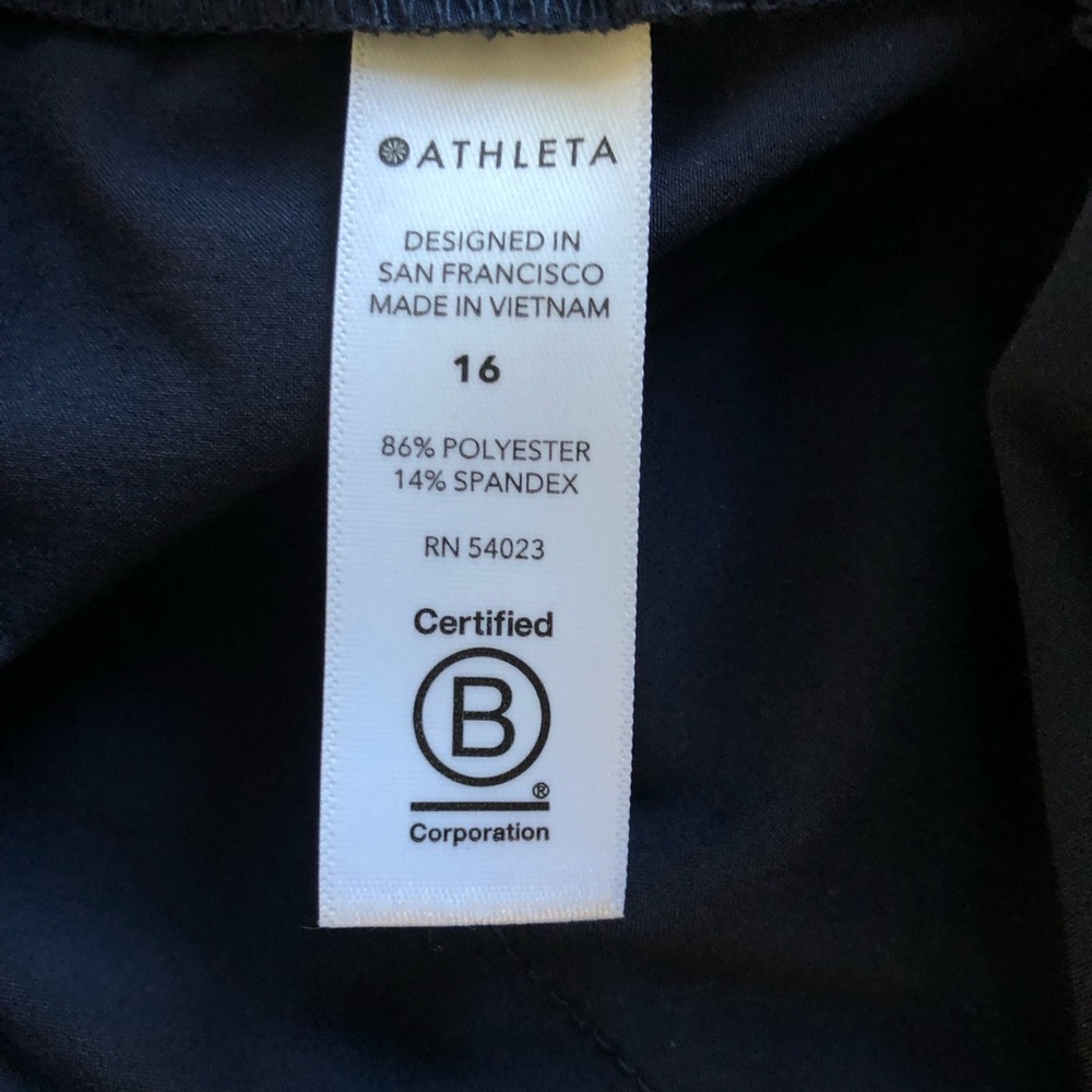 Athleta Navy Wide Leg Pants - Picture 13 of 15